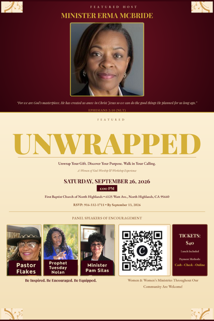 UNWRAPPED event flyer