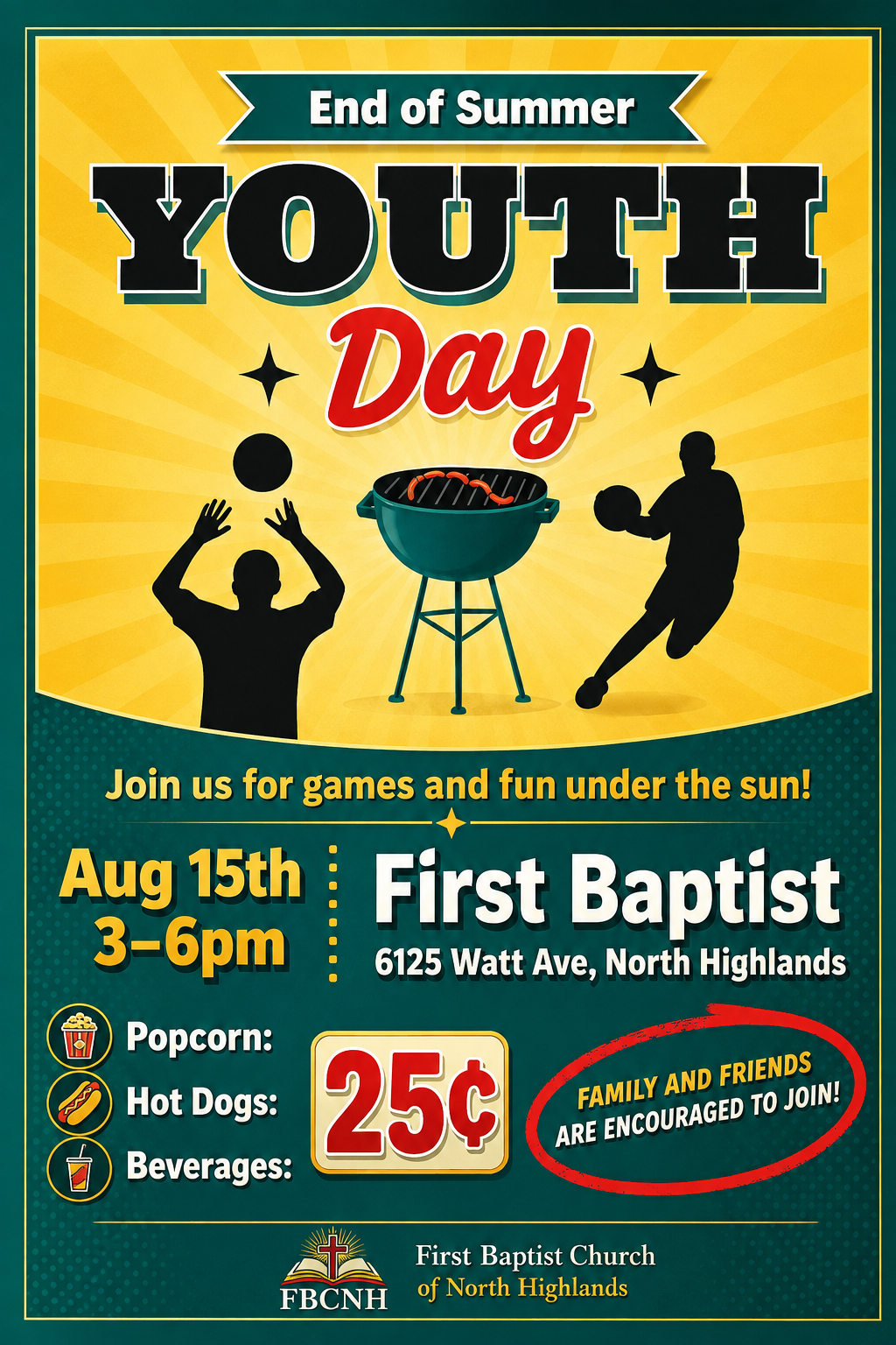 End of Summer Youth Day flyer